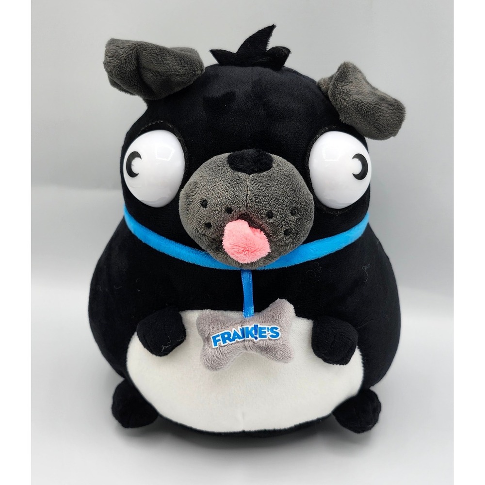 8" Plump Pug & Frenchie Black Frankie's Good Stuff Plush Pug Puppy Dog 7